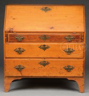 Appraisal: FEDERAL PINE SLANT LID DESK FEDERAL PINE SLANT LID DESK