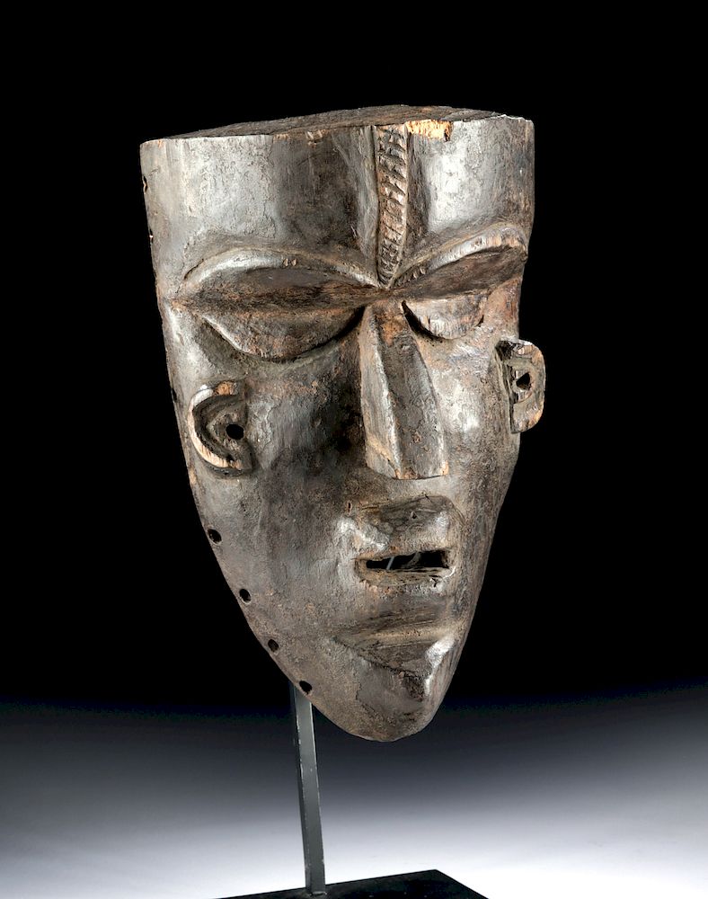 Appraisal: th C African Bassa Wooden Gela Mask West Africa Liberia