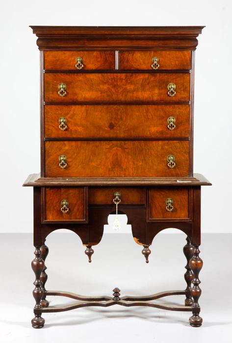 Appraisal: - William and Mary Style Highboy William and Mary style