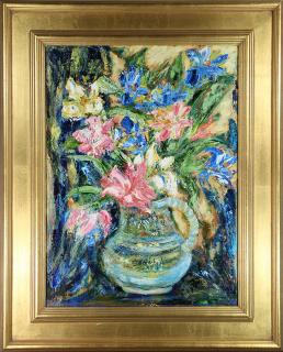 Appraisal: Painting Still Life with Flowers in a Vase Still Life