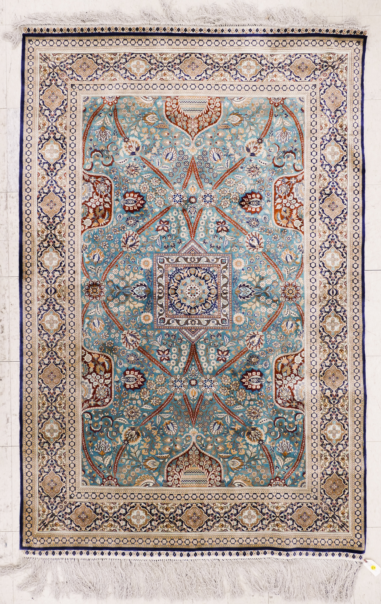 Appraisal: Fine Persian Style Silk Oriental Rug- x '