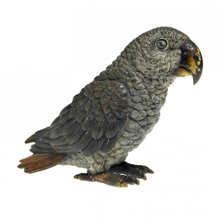 Appraisal: A VIENNESE COLD PAINTED BRONZE MODEL OF A PARROT cm