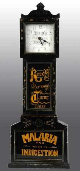 Appraisal: Reeds Tonic Miniature Tall Case Advertising Clock Description Ca One