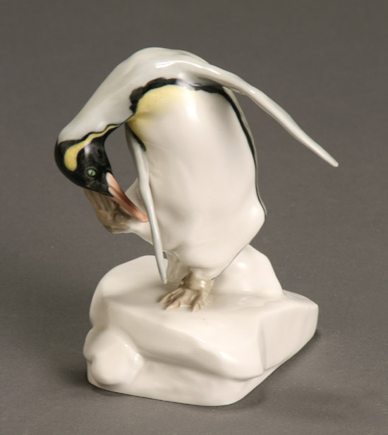 Appraisal: Meissen Figure of a Penguin After Standing on one foot