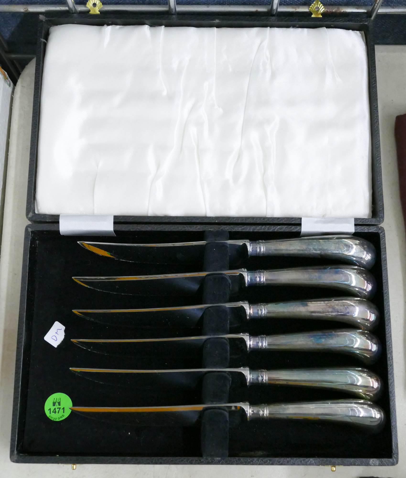 Appraisal: Set Sheffield Plated Steak Knives