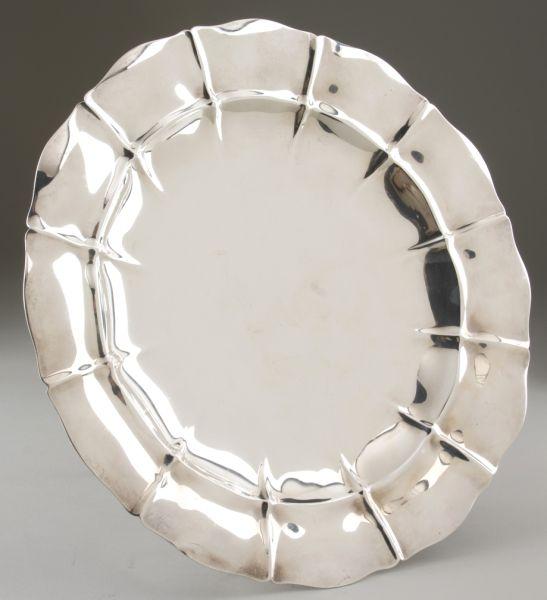 Appraisal: Gorham Standish Sterling Footed Tray circular form with shaped flange