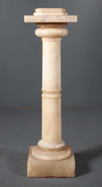 Appraisal: Italian carved marble pedestal late th century in H Estimate