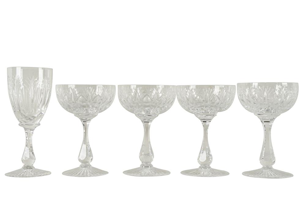 Appraisal: STUART 'CHURCHILL' CUT CRYSTAL DRINKS SERVICEetched mark to undersides comprising