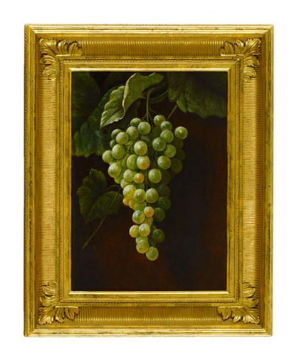 Appraisal: S A Bell Baltimore MD still life with grapes circa