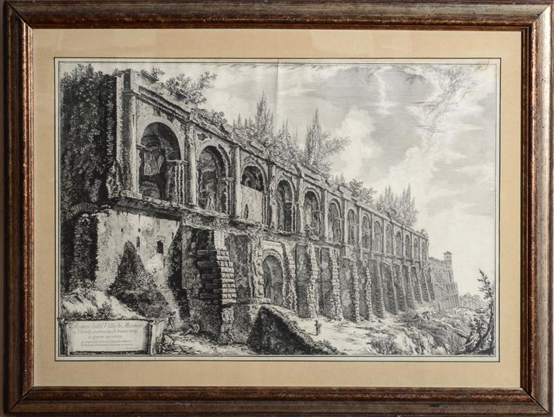 Appraisal: GIOVANNI BATTISTA PIRANESI - AVANZI DELLA VILLA DI MECENATE A