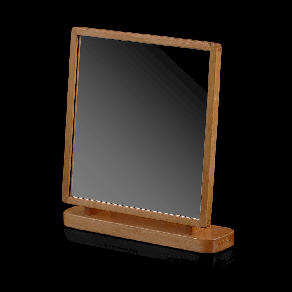 Appraisal: Aino Alvar Aalto Very uncommon Alvar Aino Aalto table mirror