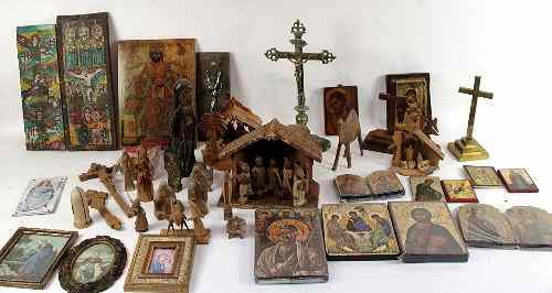 Appraisal: A quantity of religious sundries