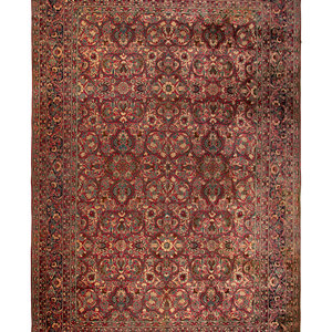 Appraisal: A Kirman Wool Rug Circa feet inches x feet inches