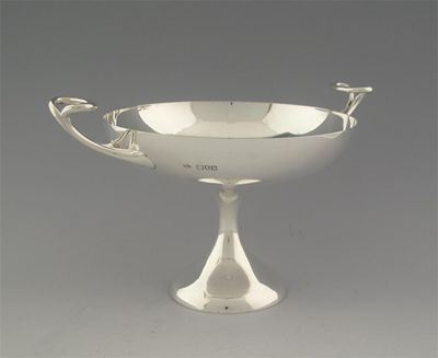 Appraisal: A modern pedestal tazza with a shallow circular bowl and