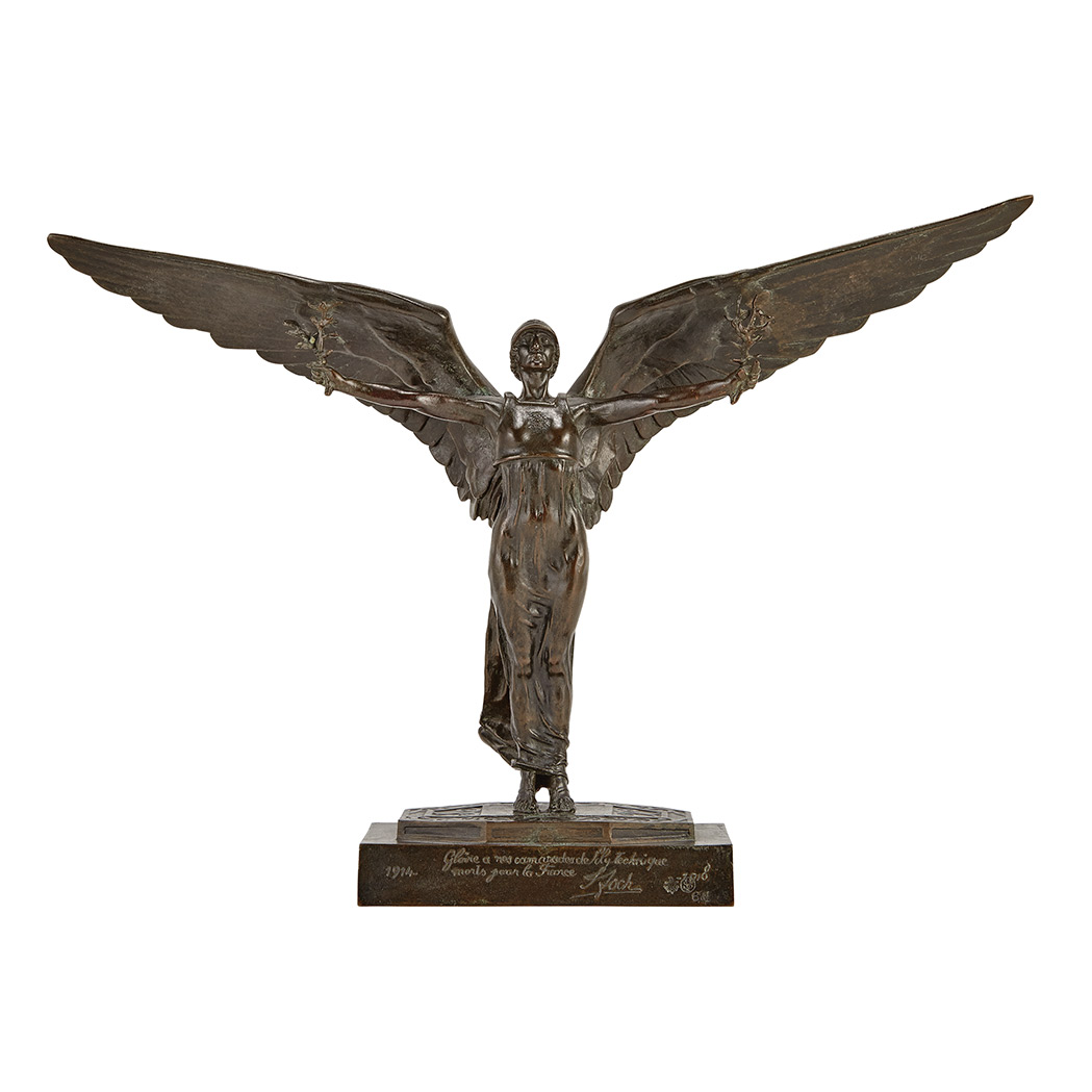 Appraisal: French Bronze Patriotic Figure Cast from a model by Frederic