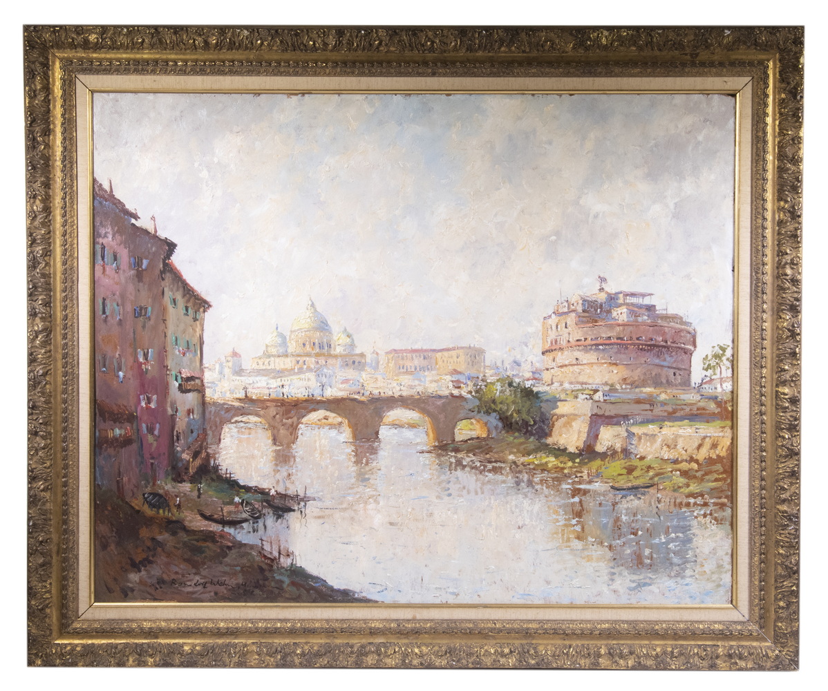 Appraisal: RANDOLPH WEHN GERMANY - View of Rome over the River