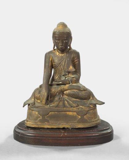 Appraisal: Thai Gilded Bronze Figure of Buddha third quarter th century