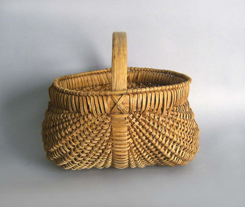 Appraisal: Buttocks basket late th c h dia