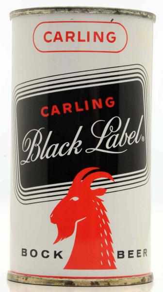 Appraisal: Black Label Bock Flat Top Beer Can - Frankenmuth Near