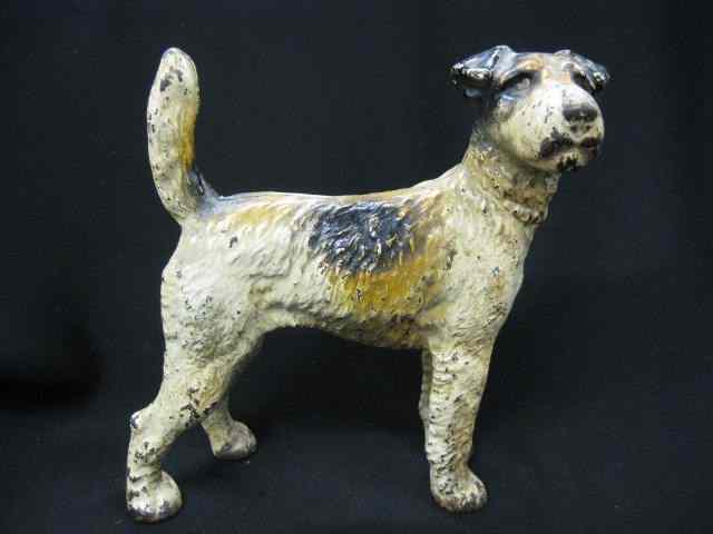 Appraisal: Cast Iron Figural Doorstop of a Terrier original paint ''