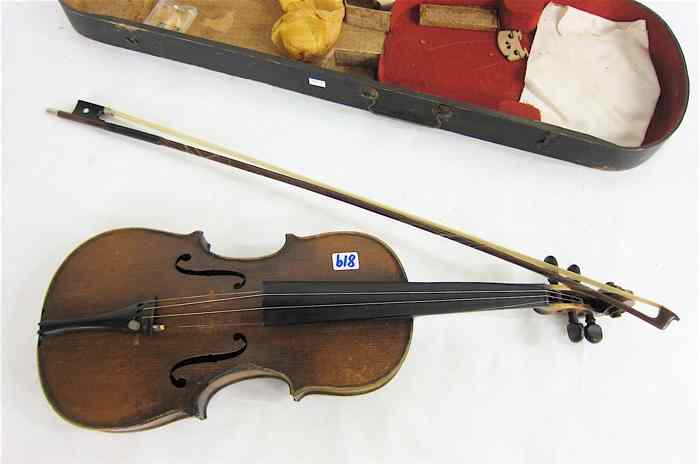 Appraisal: HOPF SCHOOL VIOLIN WITH BOW AND CASE Germany late th