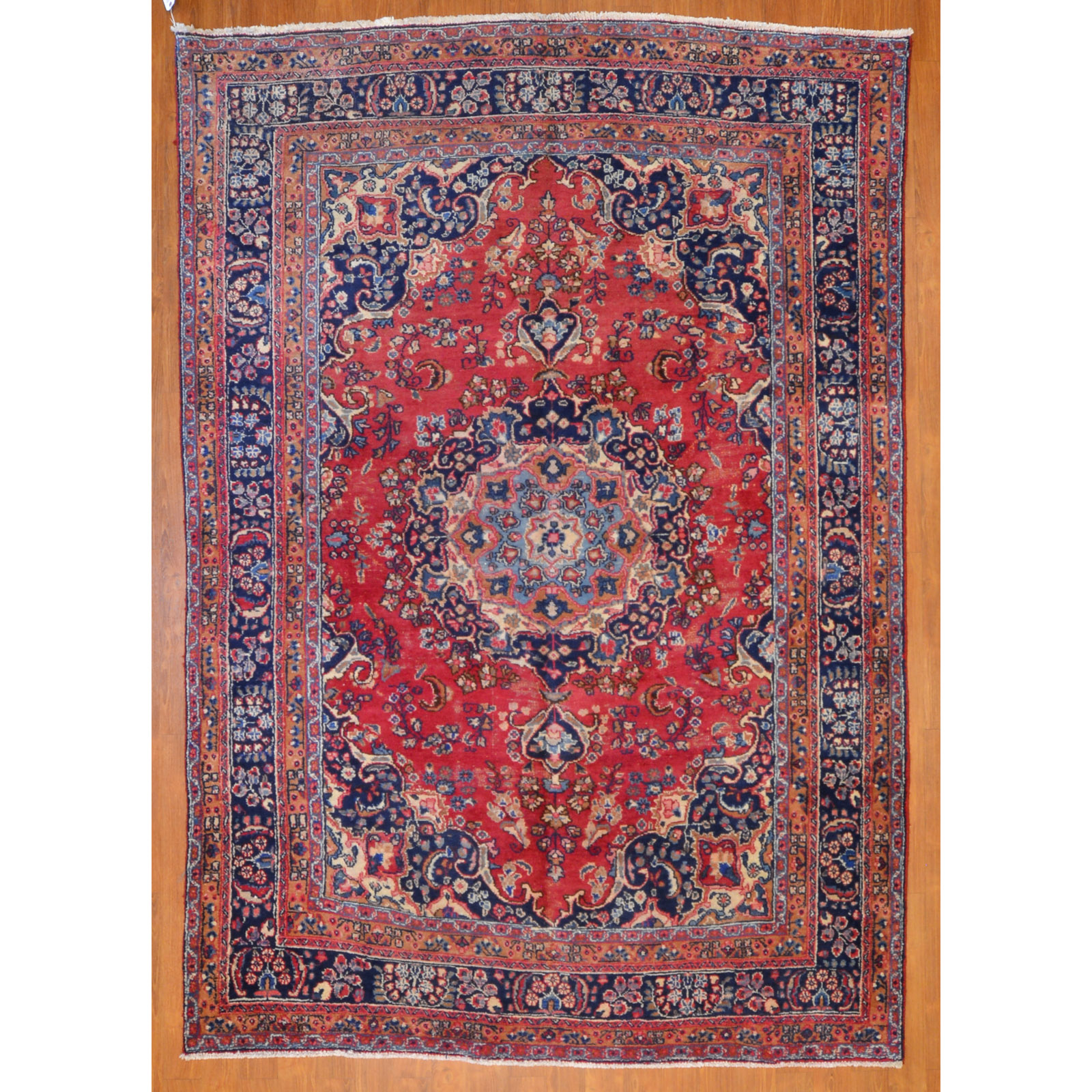 Appraisal: MASHAD RUG PERSIA X Third quarter- th century hand-knotted wool