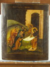 Appraisal: OOP - th c Russian Icon ' Nativity of Our