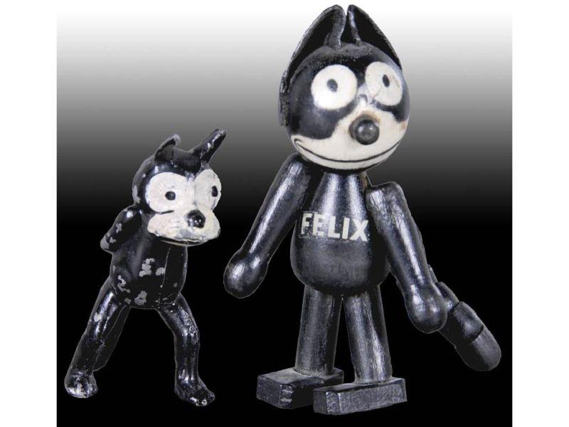 Appraisal: Lot of Small Felix the Cat Figures Description '' T