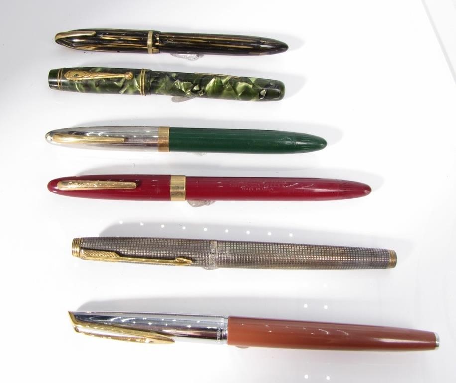 Appraisal: Vintage Fountain Pens All with K Nibs including rose colored