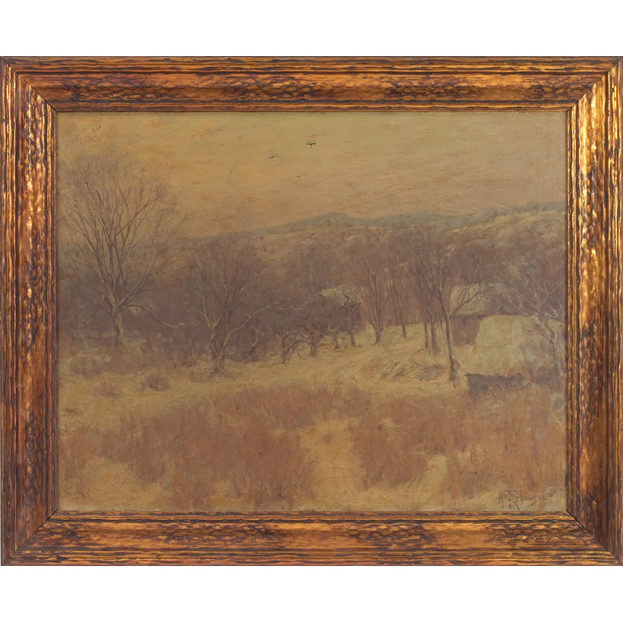 Appraisal: Hal Robinson American - Winter Landscape c oil on canvas