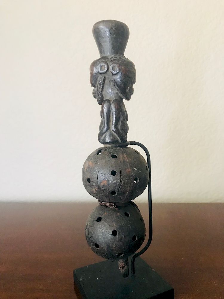 Appraisal: Songye Rattle Early to Mid th Century Songye Democratic Republic