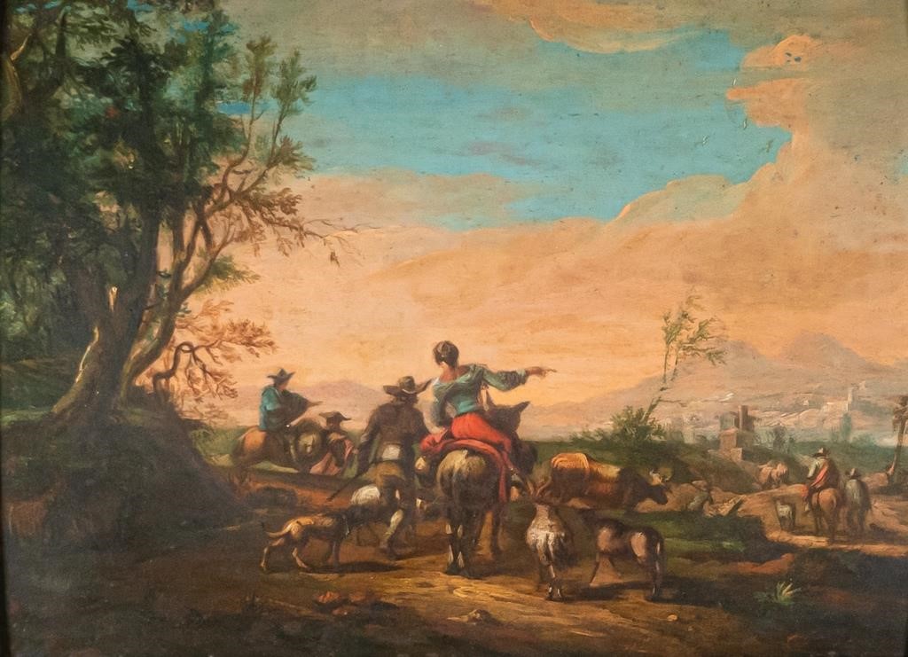 Appraisal: In the style of Nicolaes Pieterszoon Berchem - Unsigned oil