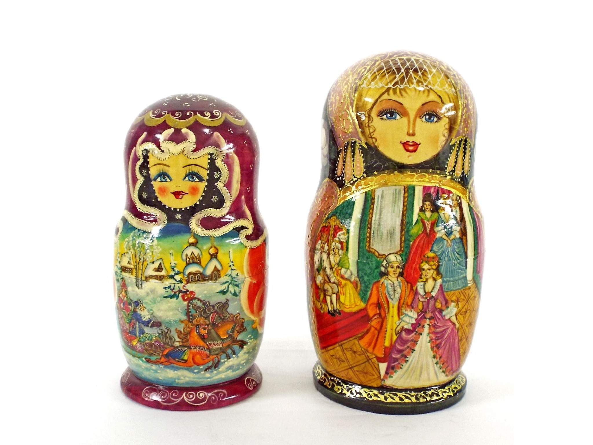 Appraisal: Nest of seven Russian dolls indistinct signature to base high