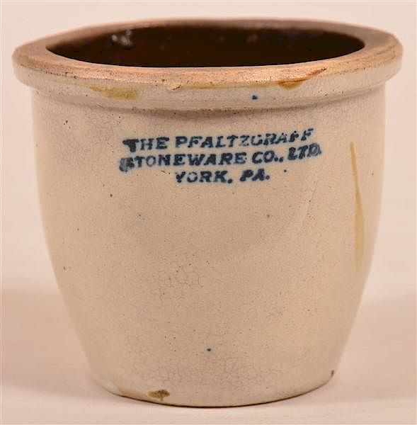 Appraisal: Pfaltzgraff Stoneware Mini Advertising Crock The Pfaltzgraff Stoneware Co Ltd