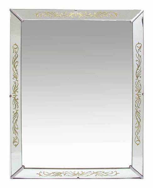 Appraisal: A Venetian style mirror height ft width in