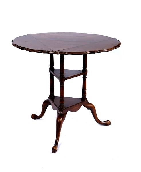 Appraisal: A George III style handkerchief table height in diameter extended