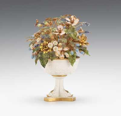 Appraisal: Another Fleurs des Siecle Miniature Jardiniere with Flowers by Jane