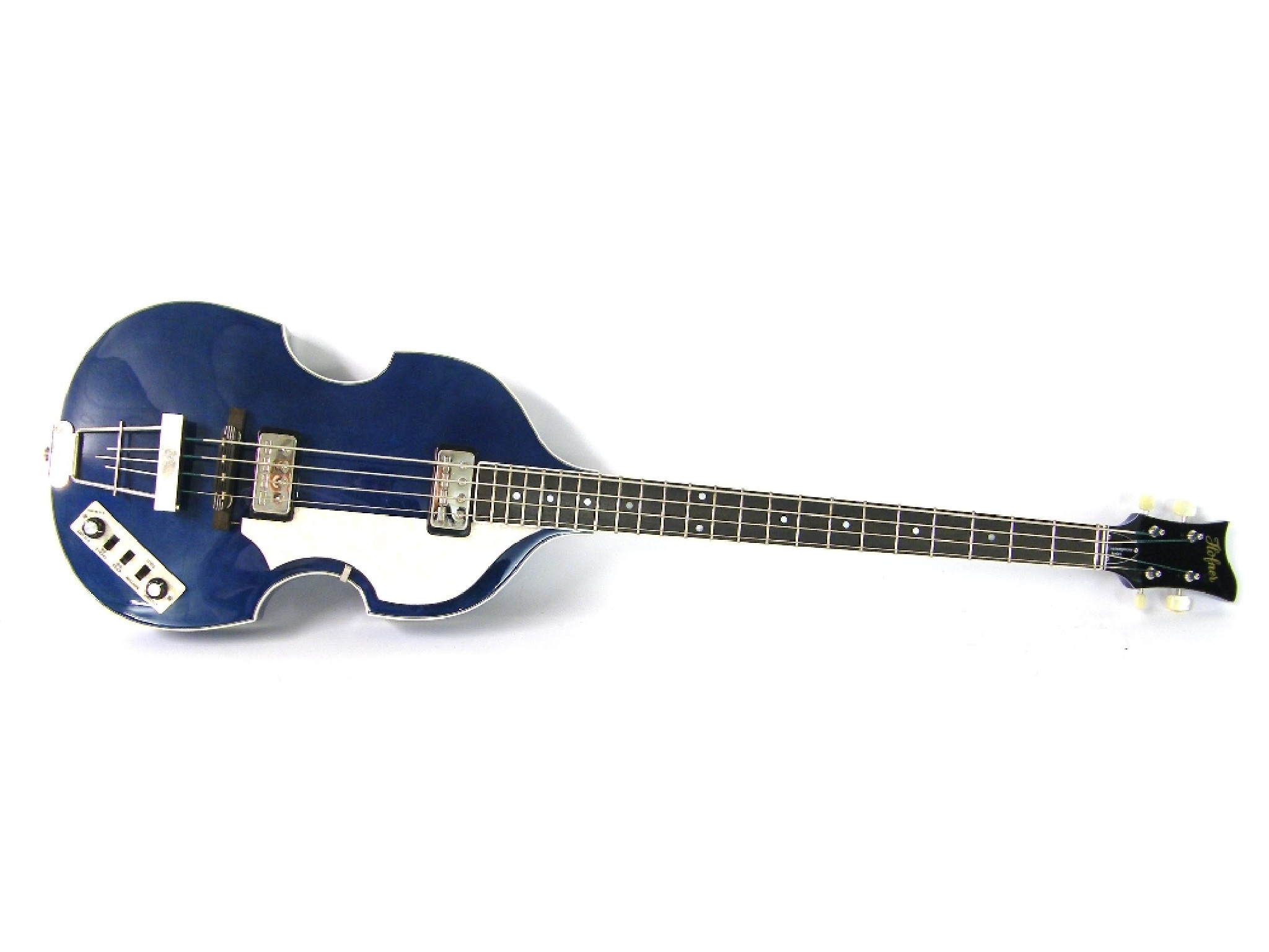 Appraisal: Hofner Contemporary Series HCT bass guitar blue finish electrics appear