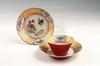 Appraisal: TEA CUP AND SAUCERS - Circa two export famille rose