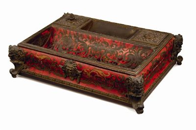 Appraisal: A th century boulle and gilt metal mounted inkstand in