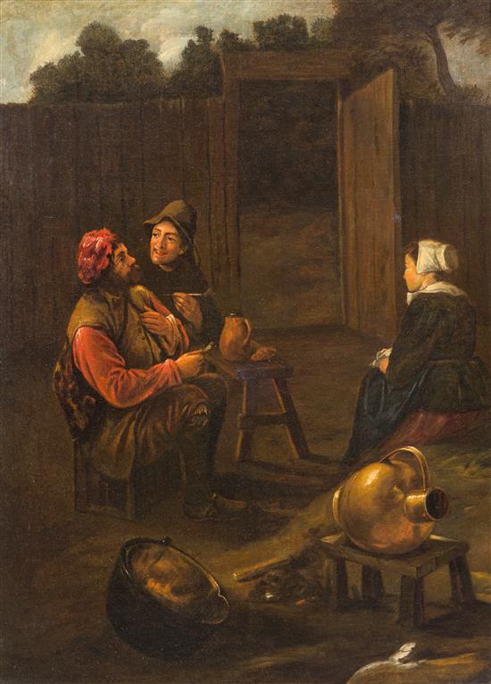 Appraisal: Sale Lot After Gills van Tilborgh Flemish ca - Three