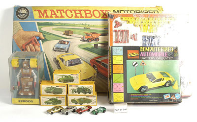 Appraisal: Matchbox Motorised Roadway Set and other sets and toys -