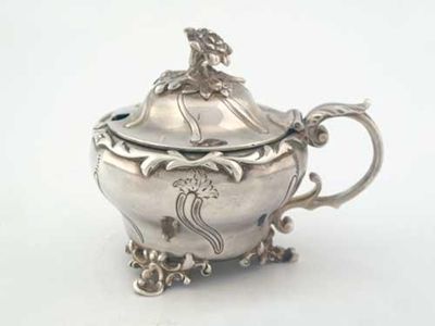 Appraisal: By Paul Storr a William IV mustard pot inverted baluster