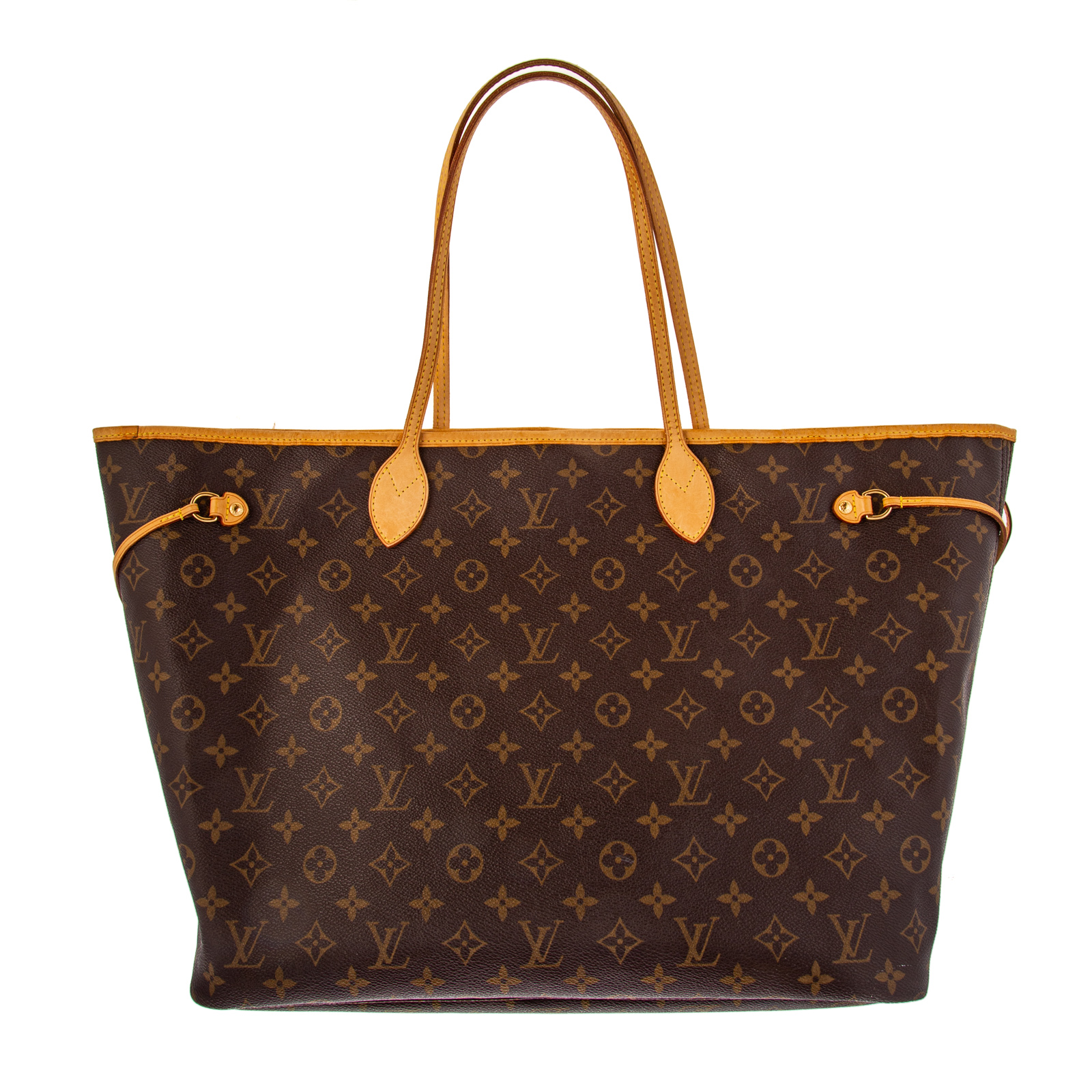 Appraisal: A LOUIS VUITTON MONOGRAM NEVERFULL GM A brown and tan