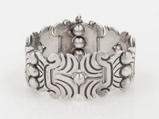 Appraisal: A Silver Maguey Bracelet Hector Aguilar Circa - consisting of