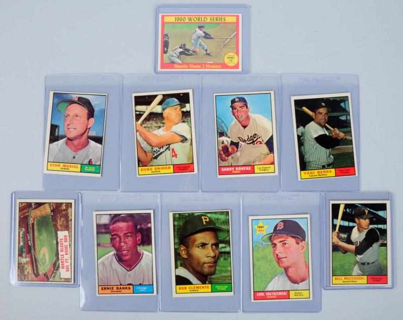 Appraisal: Lot of Topps HOF Baseball Star Cards Includes no Stan