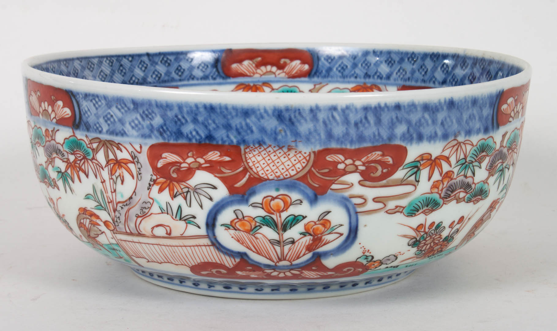 Appraisal: Japanese Imari porcelain bowl second half- th century in H