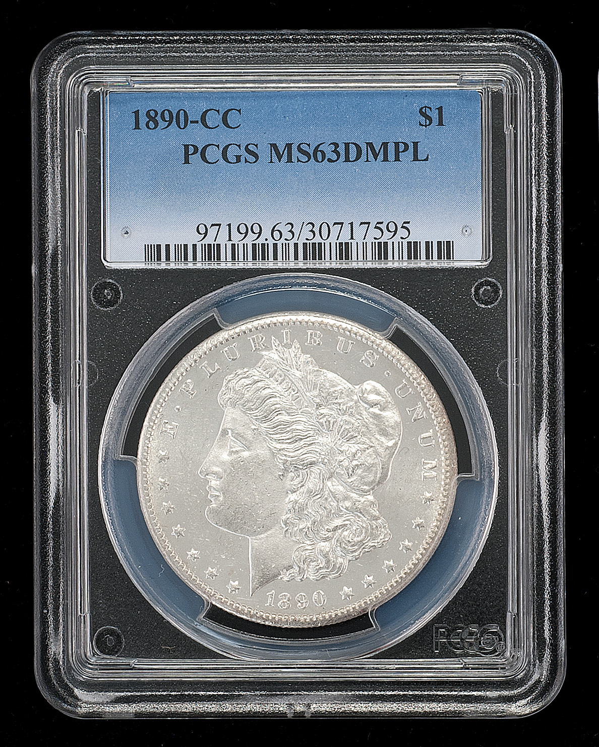 Appraisal: -CC U S MORGAN SILVER DOLLAR PCGS graded MS- DM