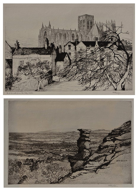 Appraisal: MARGARET M RUDGE Exh - A collection of etchings to