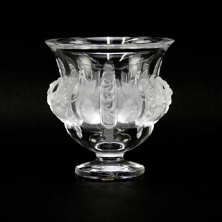 Appraisal: Lalique Crystal Dampierre Vase Lalique Crystal Dampierre Vase Signed Good